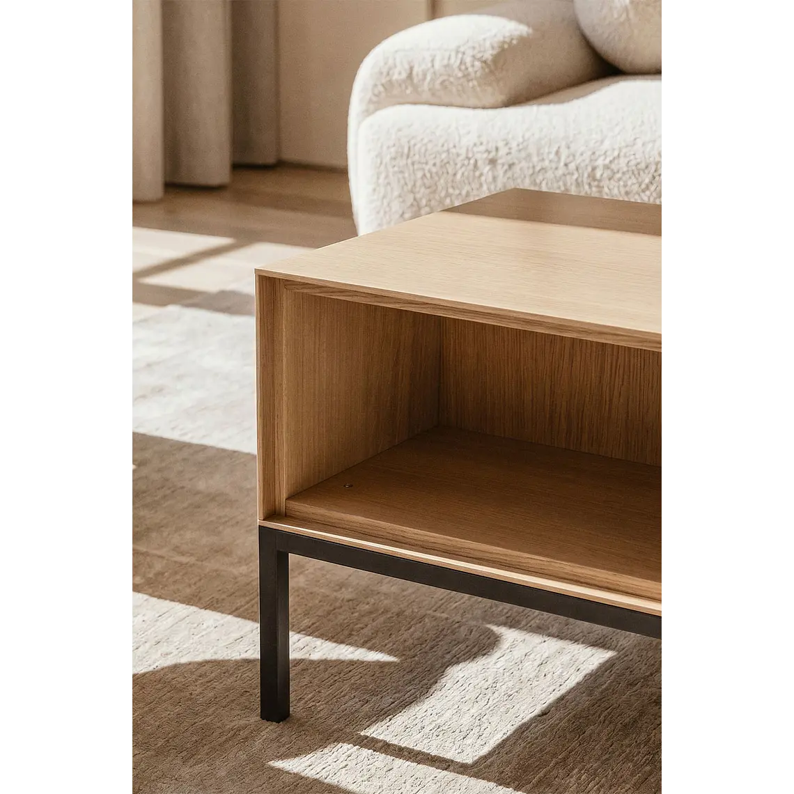 Lulen · Mesa de centro en acabado madera de 120 cm 2