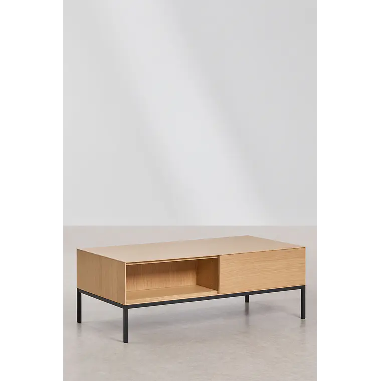 Lulen · Mesa de centro en acabado madera de 120 cm 3