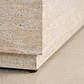 Mesa de centro para jardín cuadrada 80x80 cm en cemento look travertino Sarina - Miniatura 2