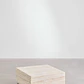 Mesa de centro para jardín cuadrada 80x80 cm en cemento look travertino Sarina - Miniatura 3