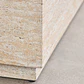 Mesa de centro para jardín cuadrada 80x80 cm en cemento look travertino Sarina - Miniatura 6