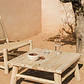 Mesa de centro para jardín cuadrada 80x80 cm en madera de teca Fioria - Miniatura 1