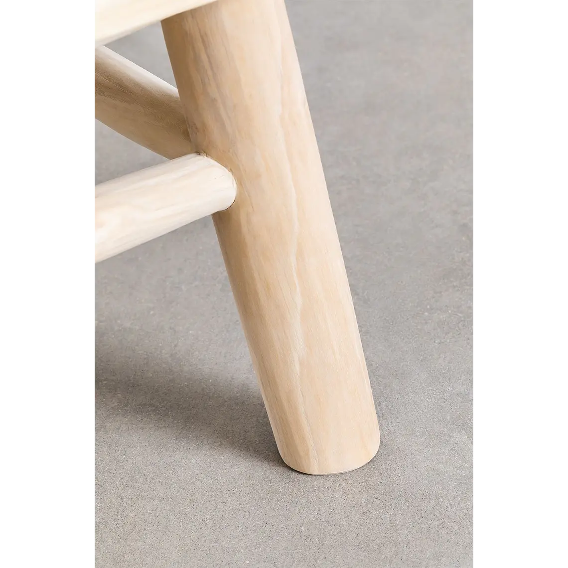Mesa de centro para jardín cuadrada 80x80 cm en madera de teca Fioria 5