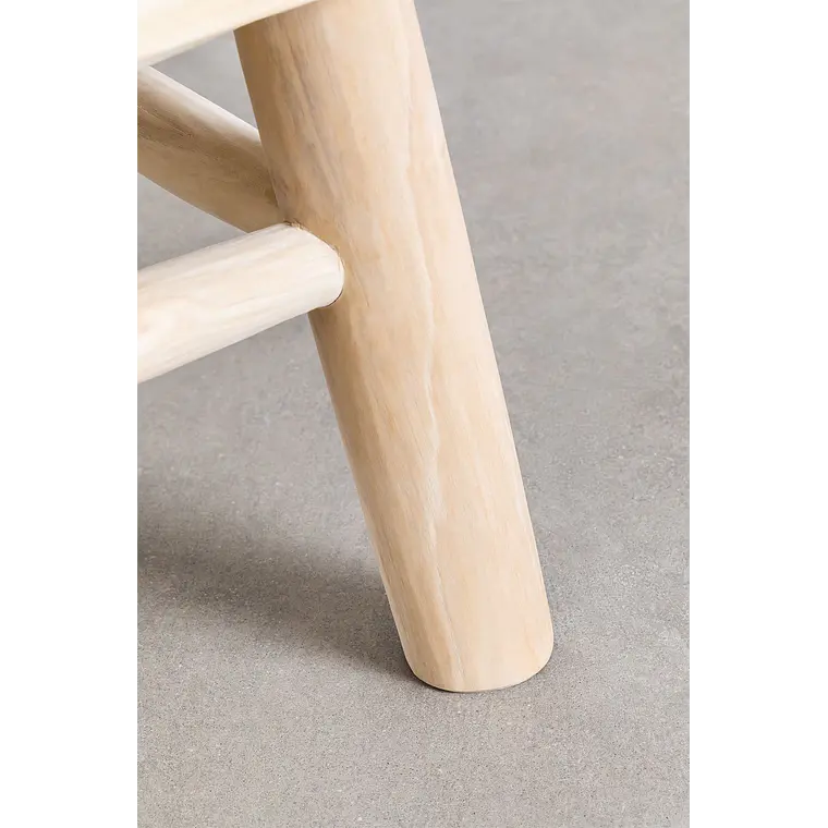 Mesa de centro para jardín cuadrada 80x80 cm en madera de teca Fioria 5