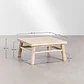 Mesa de centro para jardín cuadrada 80x80 cm en madera de teca Fioria - Miniatura 7