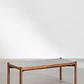 Mesa de centro para jardín en cemento y madera de acacia Damia - Miniatura 2