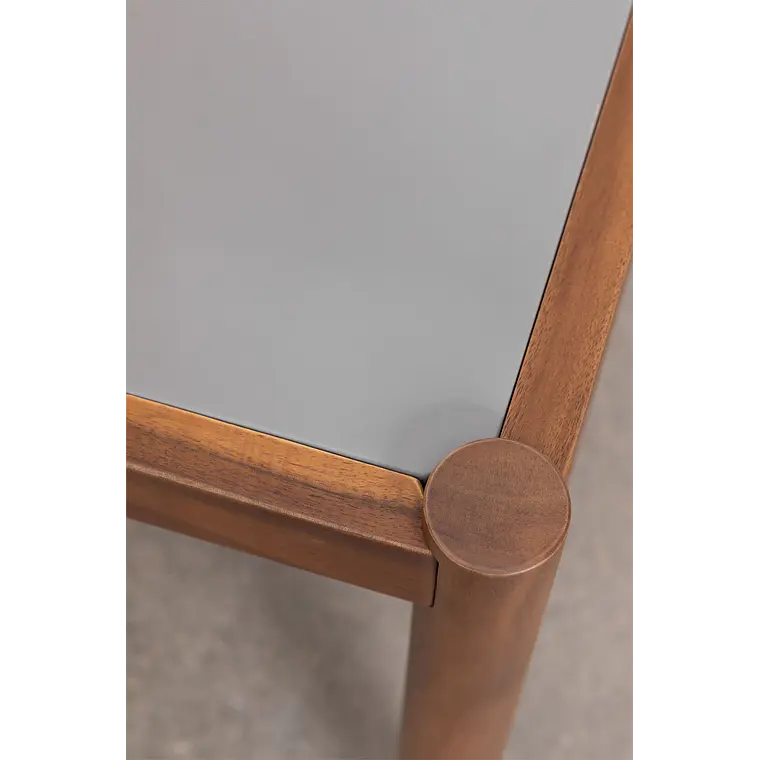 Mesa de centro para jardín en cemento y madera de acacia Damia 4