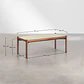 Mesa de centro para jardín en cemento y madera de acacia Damia - Miniatura 7