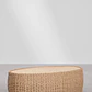 Mesa de centro para jardín ovalada 105x60 cm en madera de acacia y ratán sintético Gareva - Miniatura 4