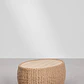 Mesa de centro para jardín ovalada 105x60 cm en madera de acacia y ratán sintético Gareva - Miniatura 5