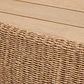 Mesa de centro para jardín ovalada 105x60 cm en madera de acacia y ratán sintético Gareva - Miniatura 7