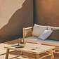 Mesa de centro para jardín rectangular 120x80 cm en madera de teca Erenia - Miniatura 1