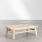 Mesa de centro para jardín rectangular 120x80 cm en madera de teca Erenia - Miniatura 3
