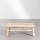 Mesa de centro para jardín rectangular 120x80 cm en madera de teca Erenia - Miniatura 4