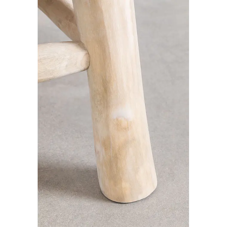 Mesa de centro para jardín rectangular 120x80 cm en madera de teca Erenia 6