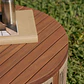 Mesa de centro para jardín redonda Ø70 cm en madera de acacia y cuerda trenzada Branova - Miniatura 3