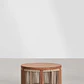 Mesa de centro para jardín redonda Ø70 cm en madera de acacia y cuerda trenzada Branova - Miniatura 4