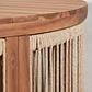 Mesa de centro para jardín redonda Ø70 cm en madera de acacia y cuerda trenzada Branova - Miniatura 6