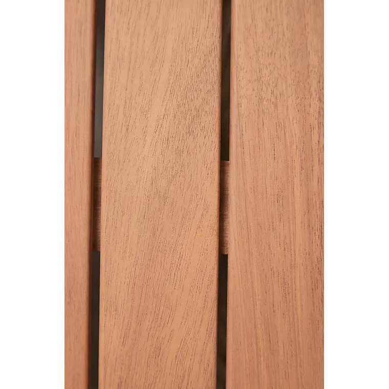 Mesa de centro para jardín redonda Ø70 cm en madera de acacia y cuerda trenzada Branova 7