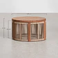 Mesa de centro para jardín redonda Ø70 cm en madera de acacia y cuerda trenzada Branova - Miniatura 9