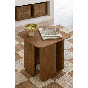 Solria · Mesa de centro en acabado madera de 50 cm