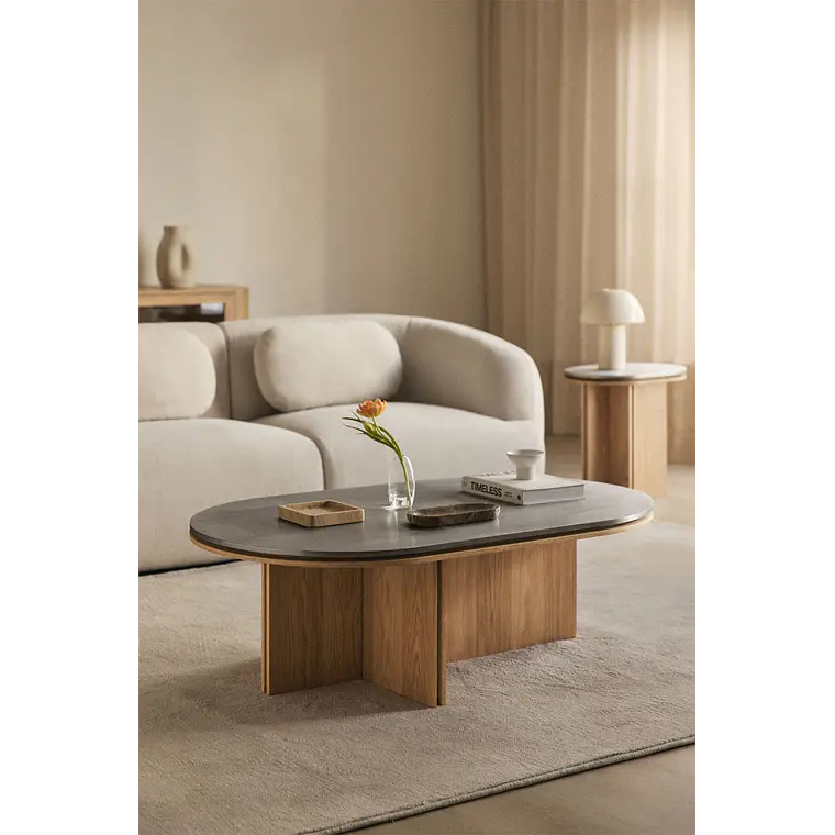 Talian · Mesa de centro en metal de 120 cm 1