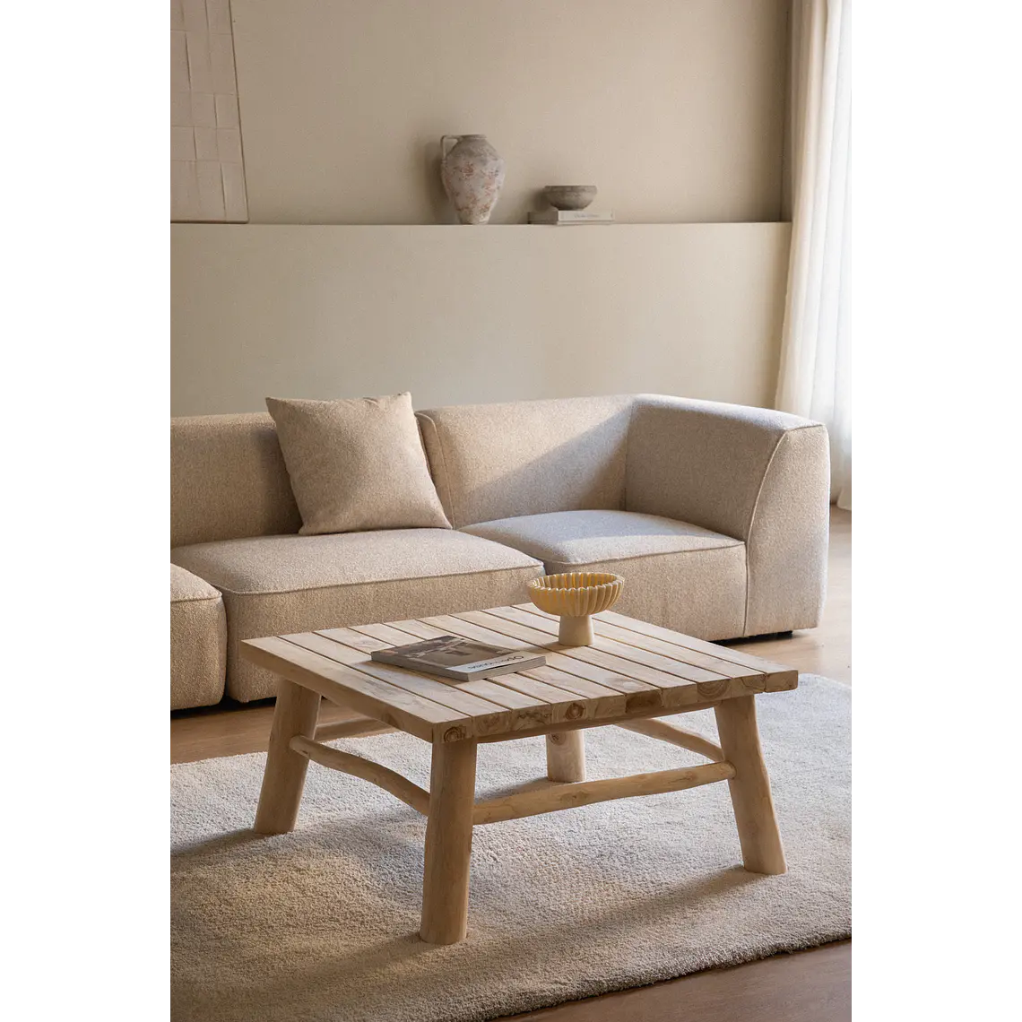 Veiel · Mesa de centro en acabado madera de 80 cm 1