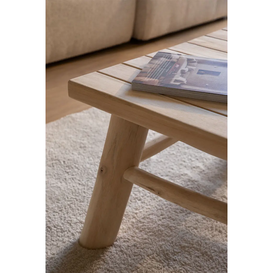 Veiel · Mesa de centro en acabado madera de 80 cm 2