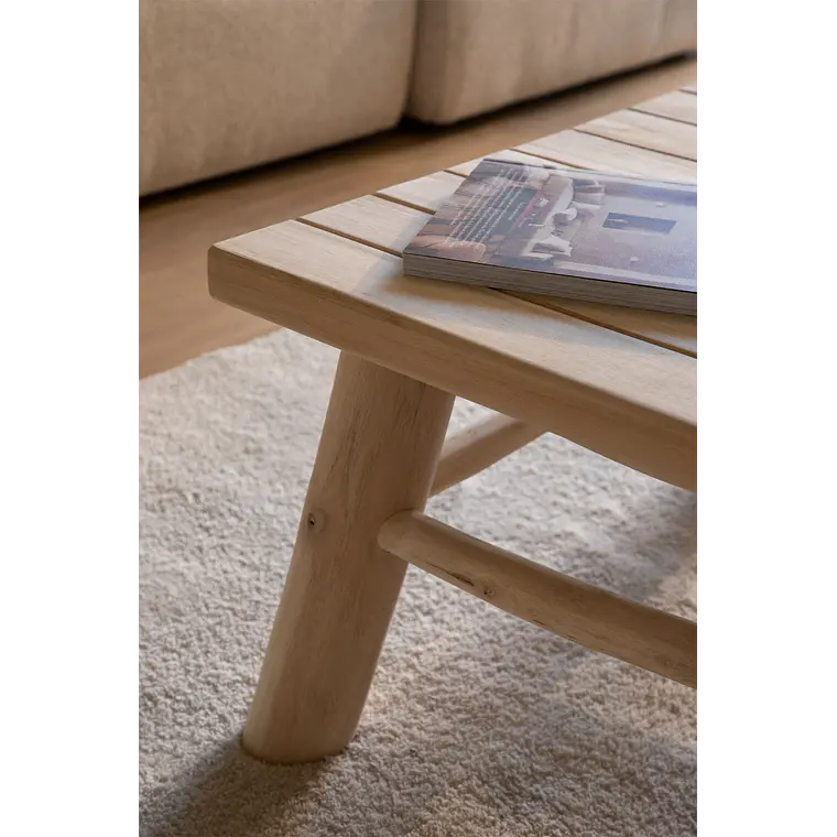 Veiel · Mesa de centro en acabado madera de 80 cm 2