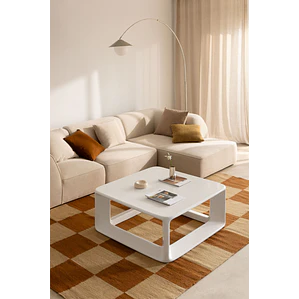 Veora · Mesa de centro en cristal de 80 cm