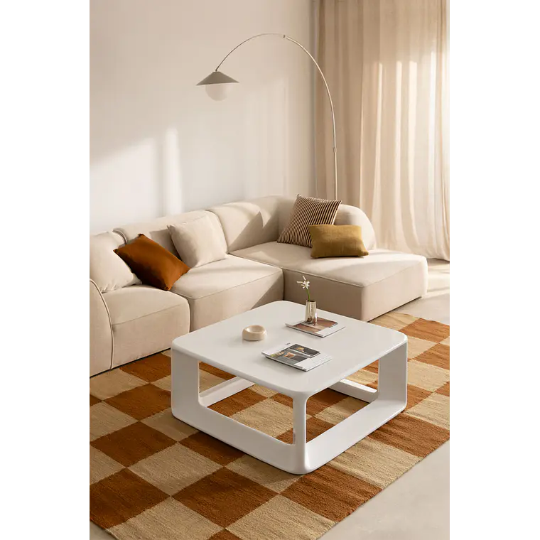 Veora · Mesa de centro en cristal de 80 cm 1