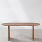 Mesa de comedor ovalada 200x100 cm en madera de acacia - Miniatura 5