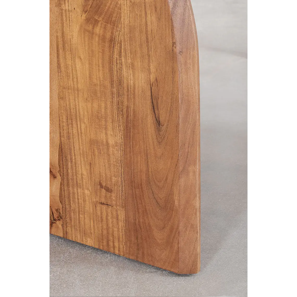 Mesa de comedor ovalada 200x100 cm en madera de acacia 7