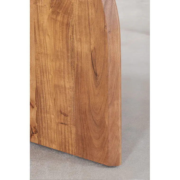 Mesa de comedor ovalada 200x100 cm en madera de acacia 7