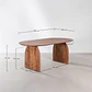 Mesa de comedor ovalada 200x100 cm en madera de acacia - Miniatura 9
