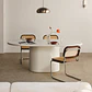 Mesa de comedor ovalada 200x105 cm en MDF - Miniatura 1