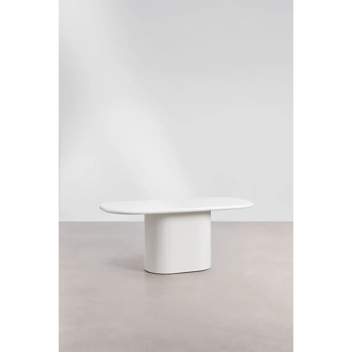 Mesa de comedor ovalada 200x105 cm en MDF 3