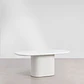 Mesa de comedor ovalada 200x105 cm en MDF - Miniatura 3