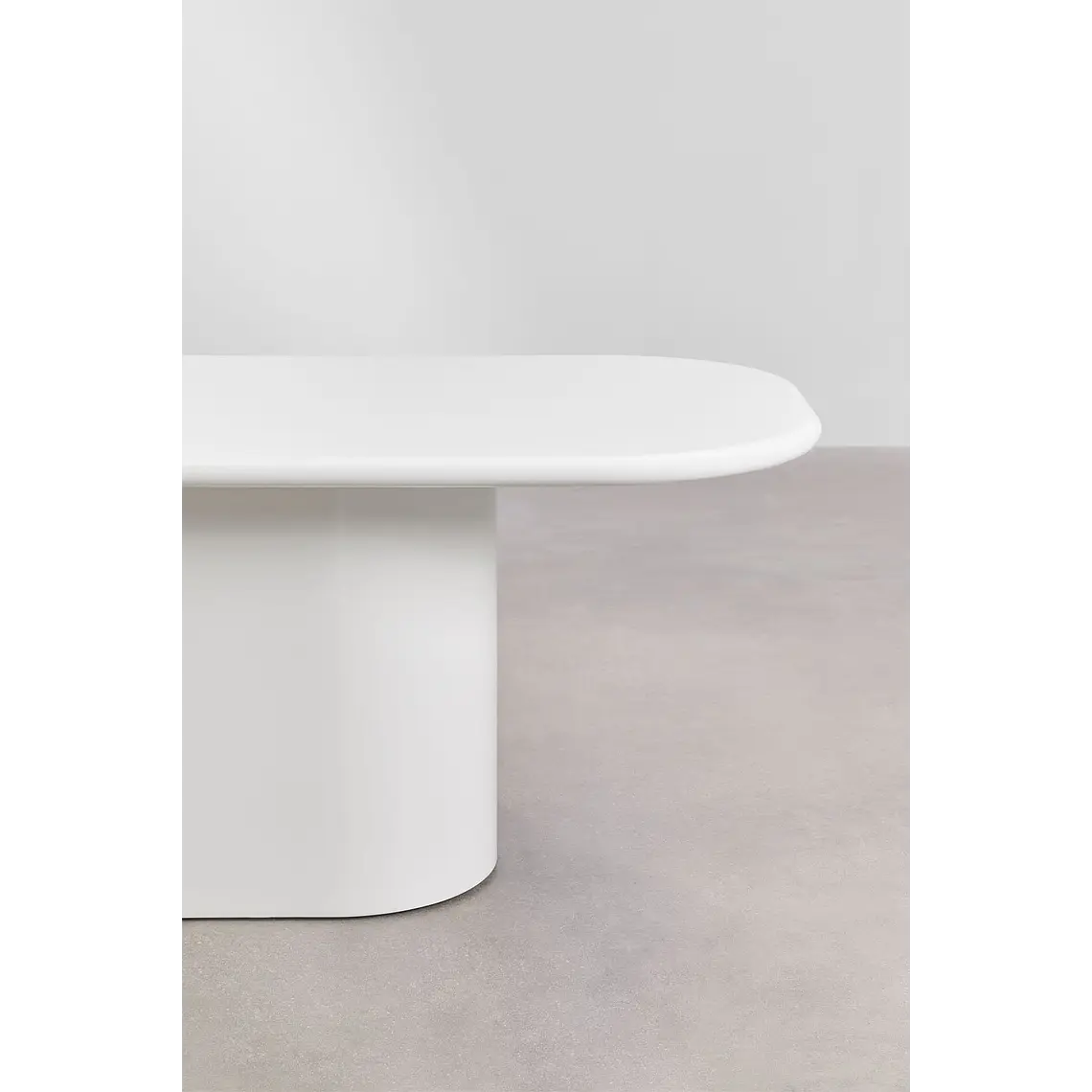 Mesa de comedor ovalada 200x105 cm en MDF 5