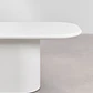 Mesa de comedor ovalada 200x105 cm en MDF - Miniatura 5