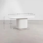 Mesa de comedor ovalada 200x105 cm en MDF - Miniatura 8