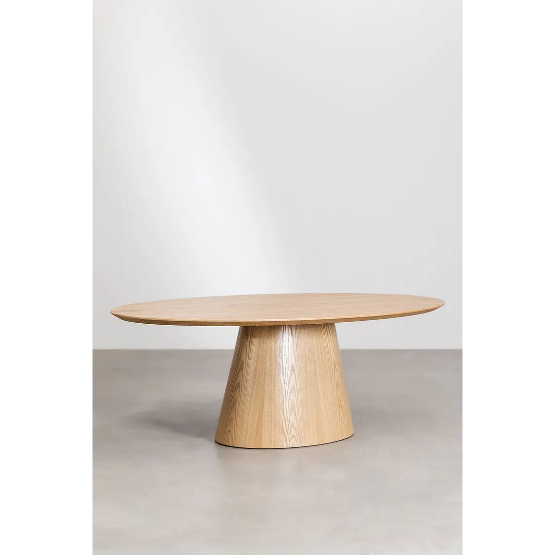 Mesa de comedor ovalada 220x120 cm en madera y MDF 3