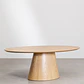 Mesa de comedor ovalada 220x120 cm en madera y MDF - Miniatura 3