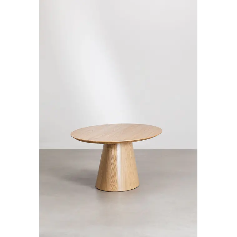 Mesa de comedor ovalada 220x120 cm en madera y MDF 4