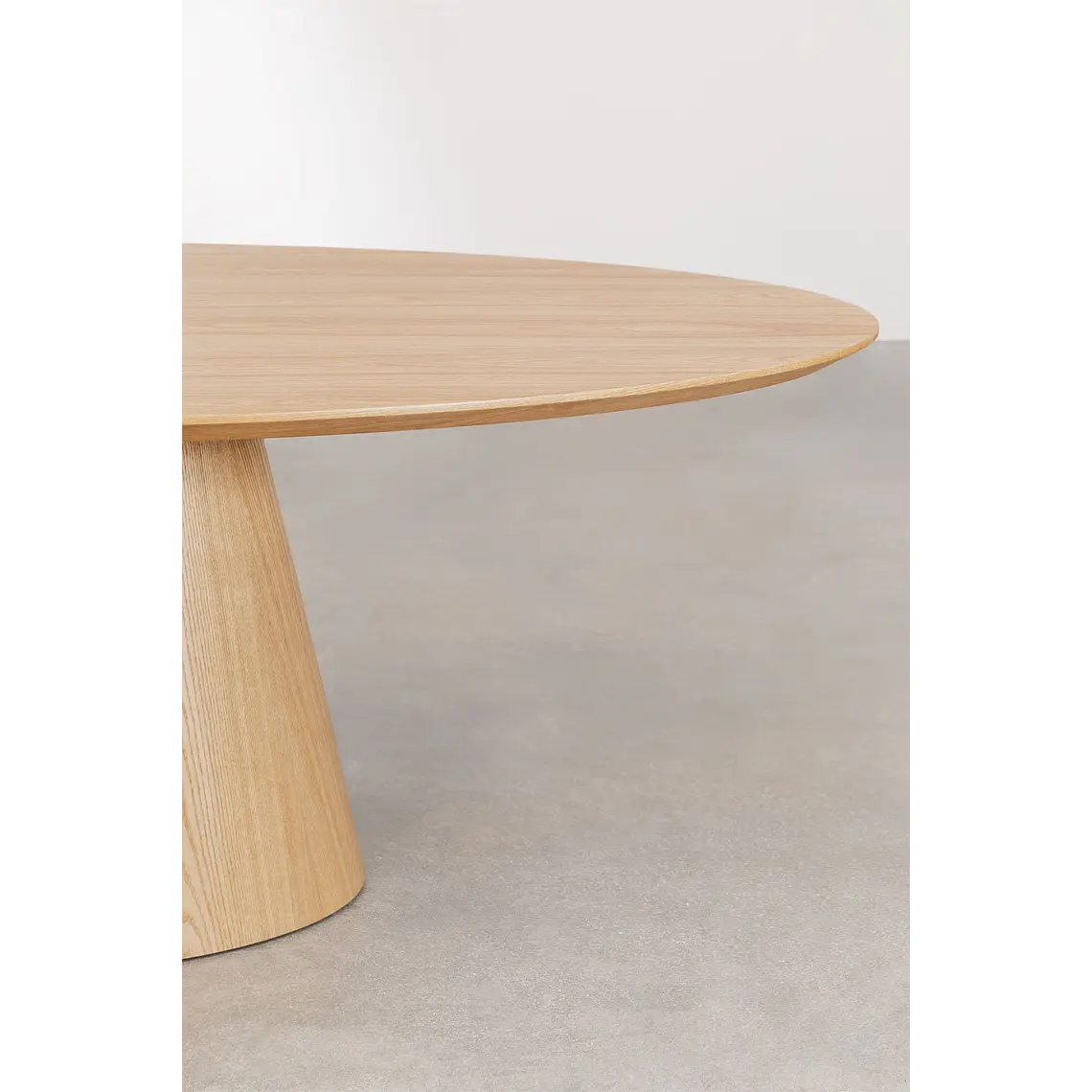 Mesa de comedor ovalada 220x120 cm en madera y MDF 5