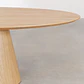 Mesa de comedor ovalada 220x120 cm en madera y MDF - Miniatura 5