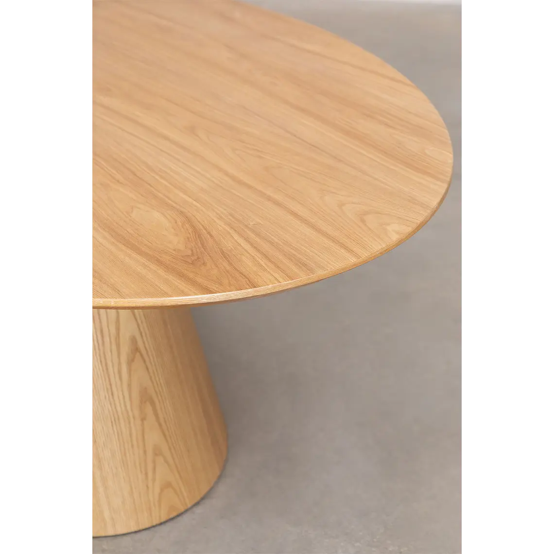 Mesa de comedor ovalada 220x120 cm en madera y MDF 6