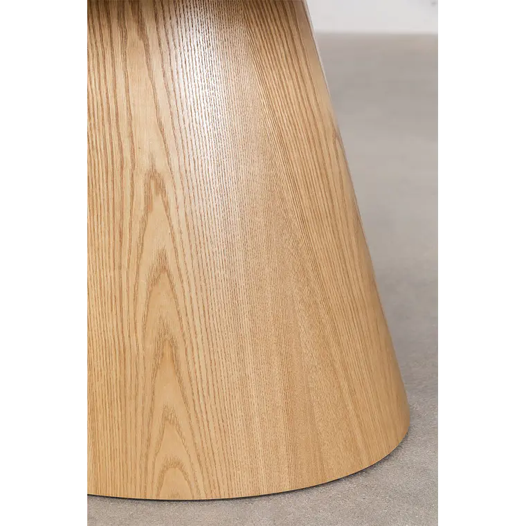 Mesa de comedor ovalada 220x120 cm en madera y MDF 7