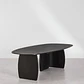 Mesa de comedor ovalada 260x120 cm en madera de mango - Miniatura 4