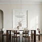 Mesa de comedor rectangular 200x100 cm en vidrio templado y MDF - Miniatura 2